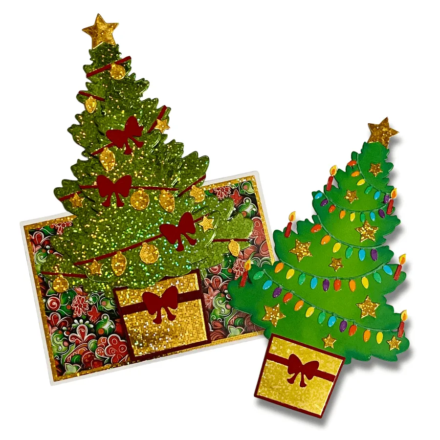 Craft Buddy 3D Joyful Christmas Tree snijmallen 14 stuks