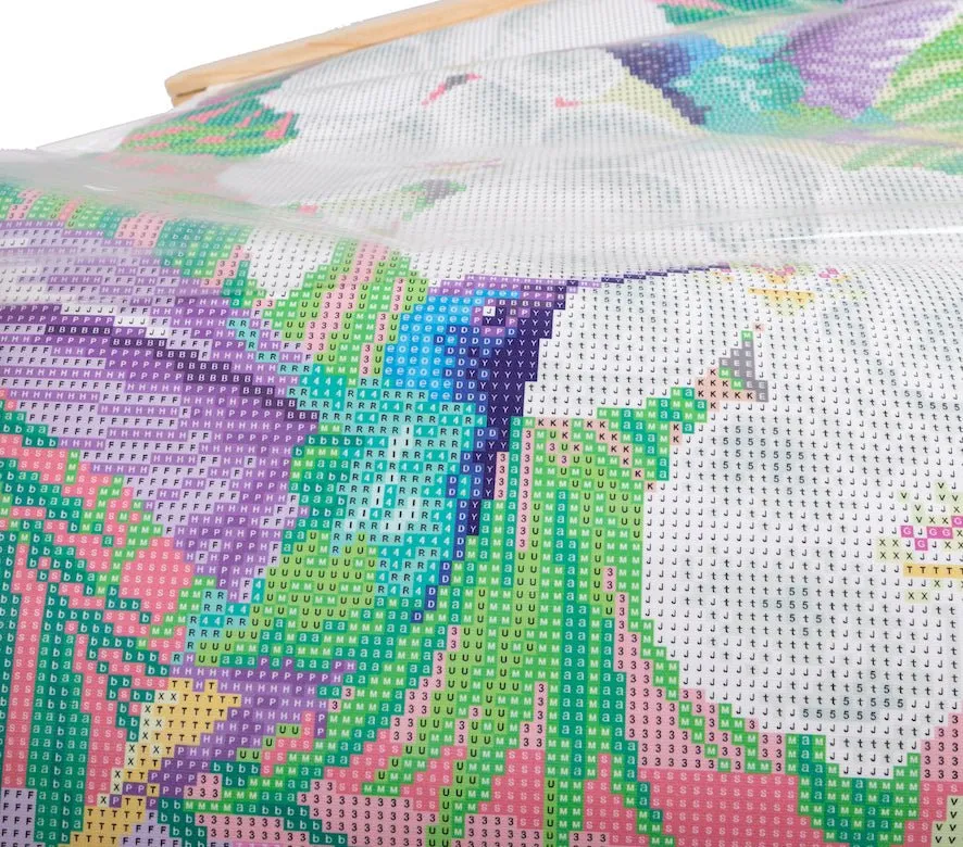 Craft Buddy Crystal Art Hummingbirds scroll 40x50 cm wandhanger
