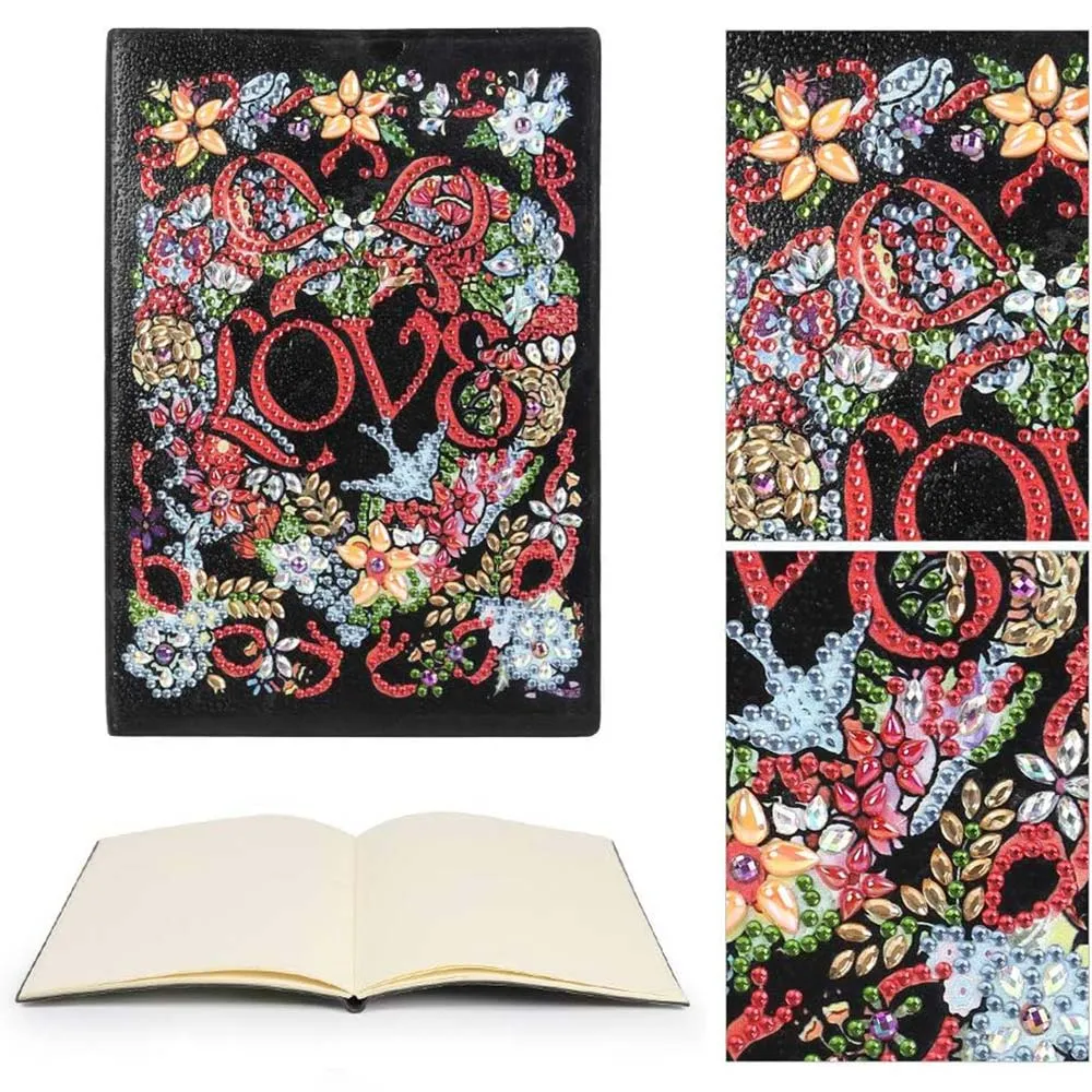 Figured'Art Liefde diamond painting boek A5 50 pagina's strass