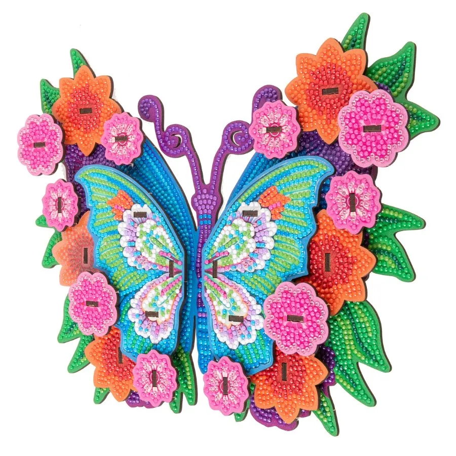 Craft Buddy Crystal Art Vlinder 3D hanger knutselset 25x32cm