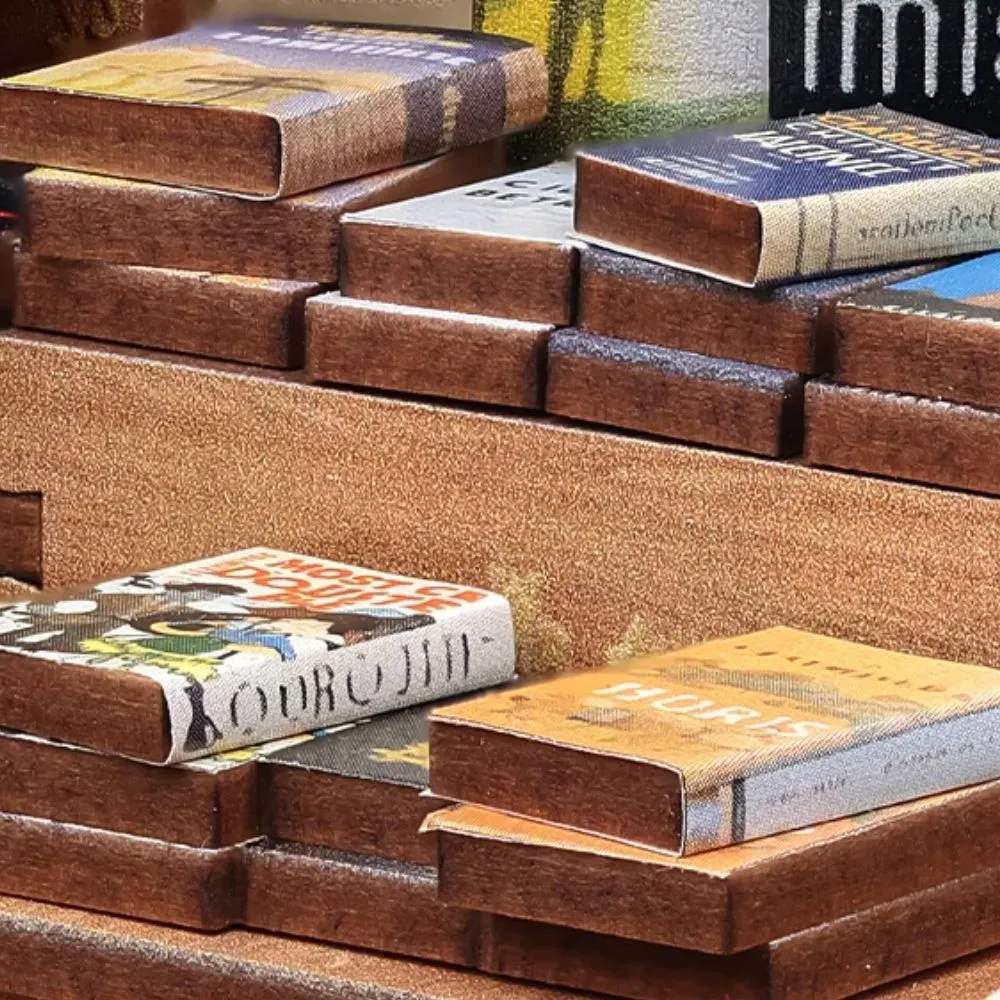 Figured'Art Muse Boekenwinkel book nook bouwpakket led
