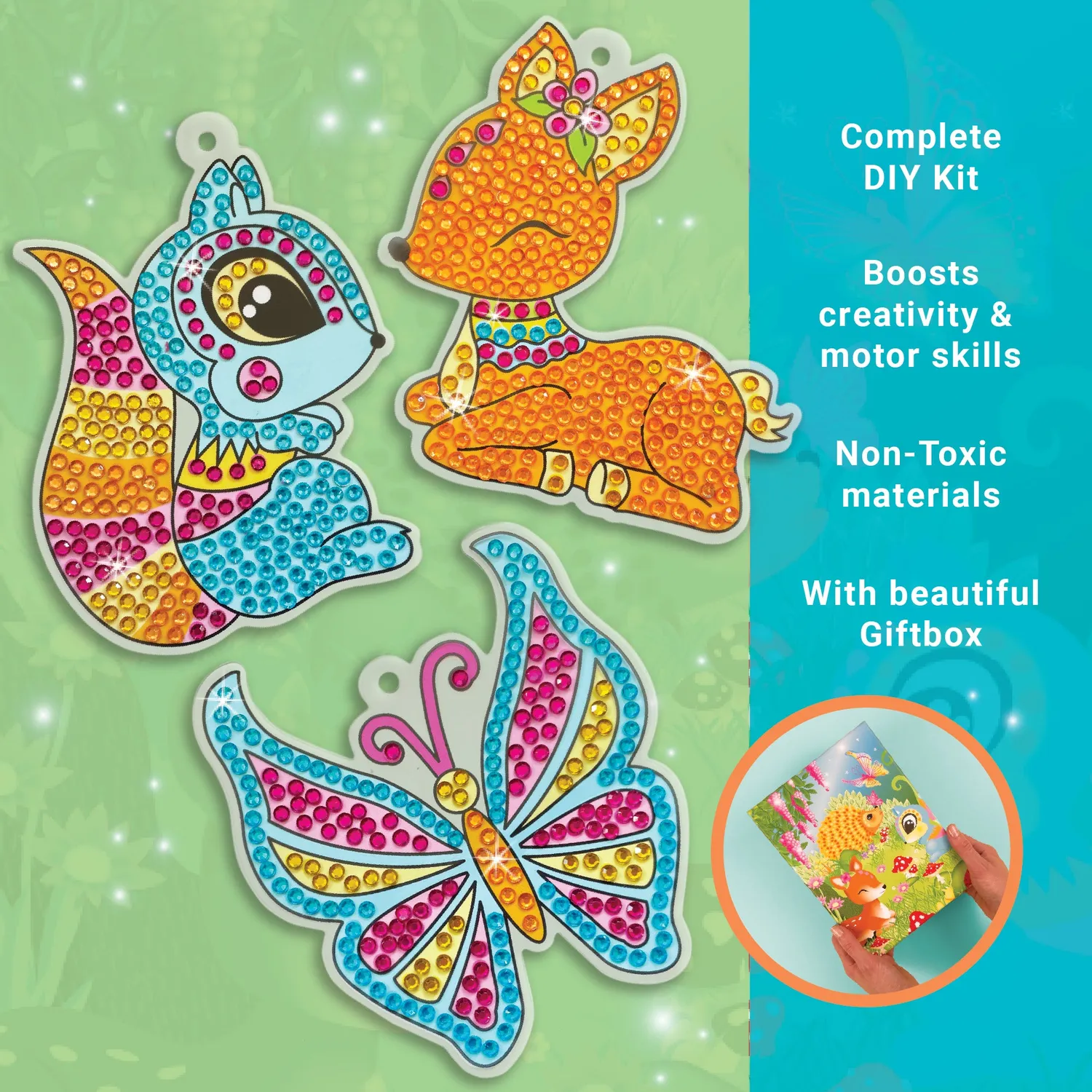 Box Candiy Woodlands Sparkling Light Catchers raamhanger