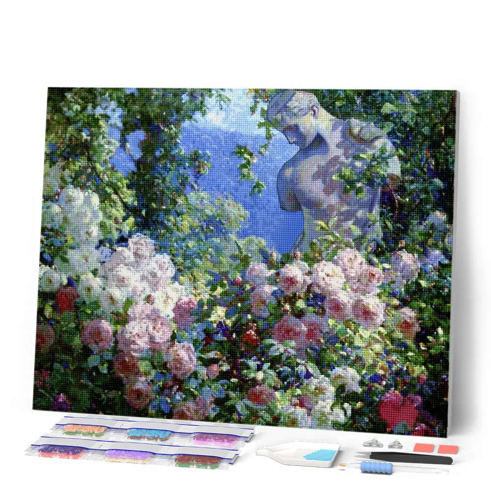 Figured'Art Psyche in the Garden diamond painting 40x50cm bloemen