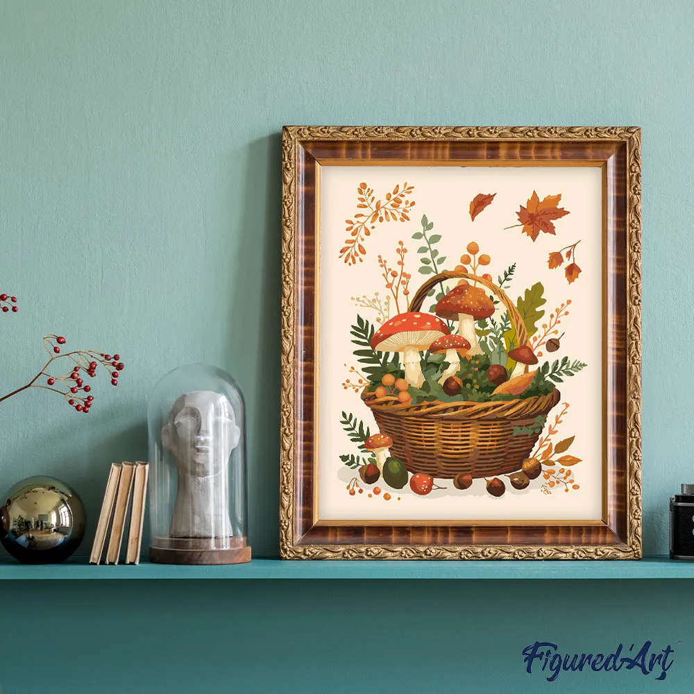 Figured'Art Herfstmand schilderen op nummer 40x50 cm herfst