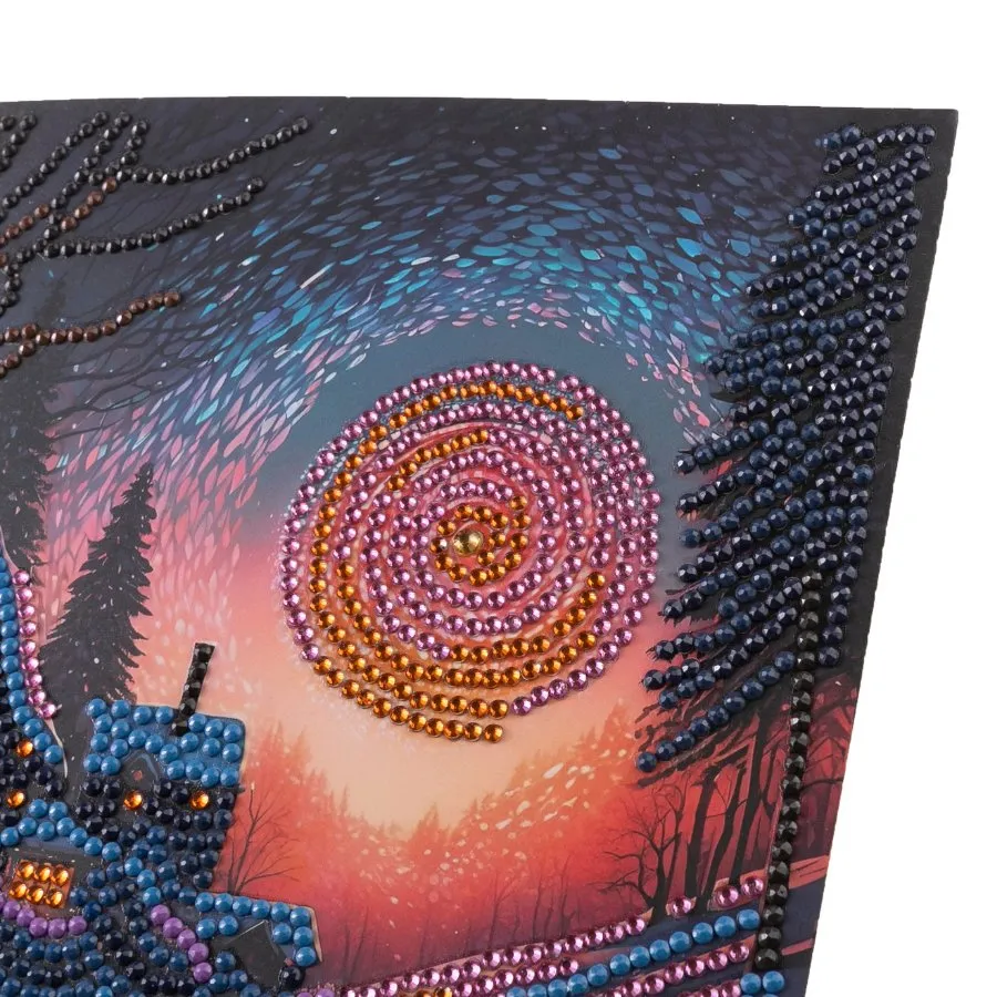 Craft Buddy Crystal Art Twilight Glow wenskaart 18x18cm