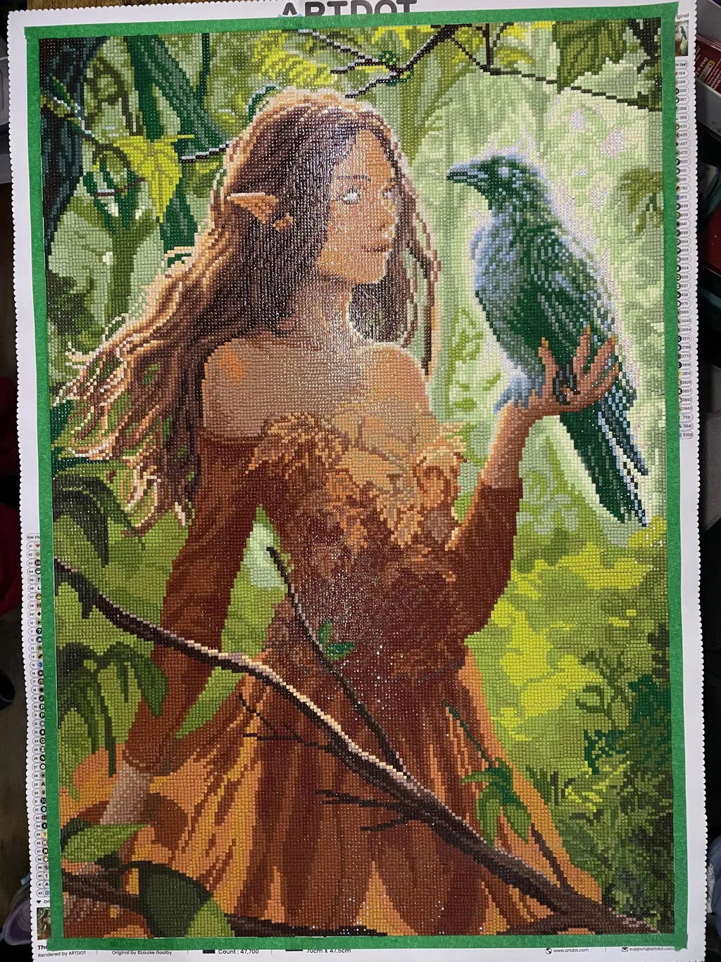 ARTDOT The Seer fantasy diamond painting vierkant 47x70cm