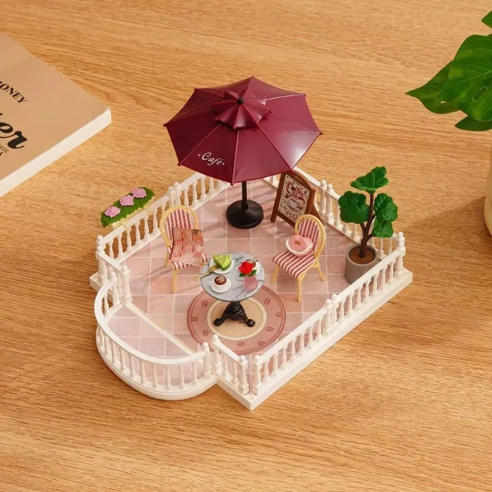 Figured'Art Chic caféterras miniatuurhuisje 76 stuks café