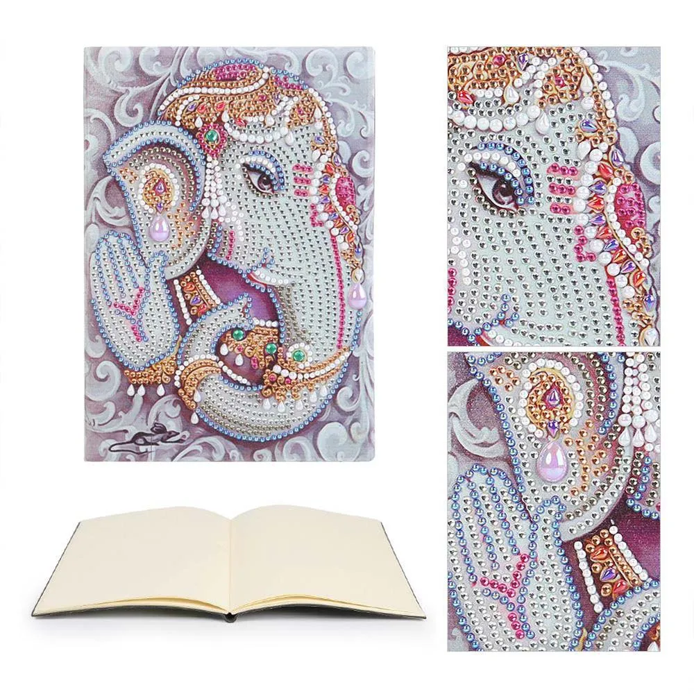 Figured'Art Olifant God Ganesha diamond painting boekje A5 50 pagina's
