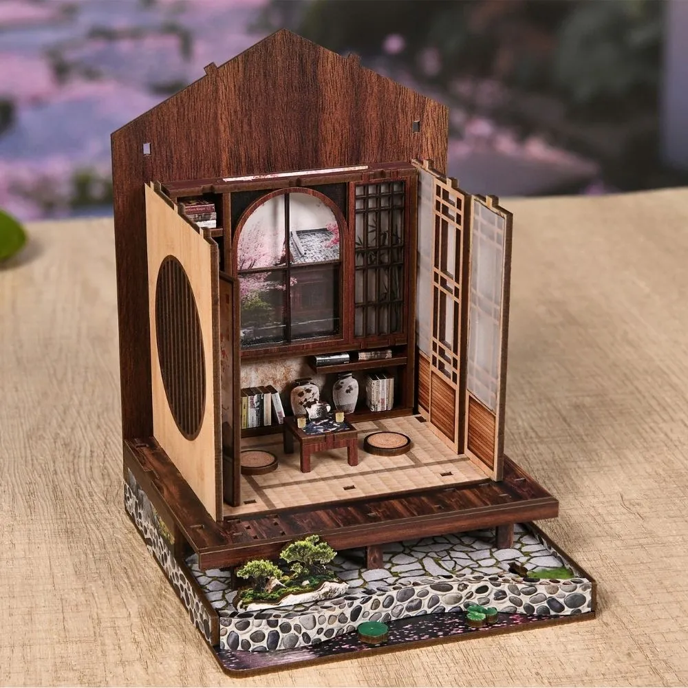 Figured'Art Het Zen-Tuinhuis miniatuurhuisje 3D puzzel 152 stukjes