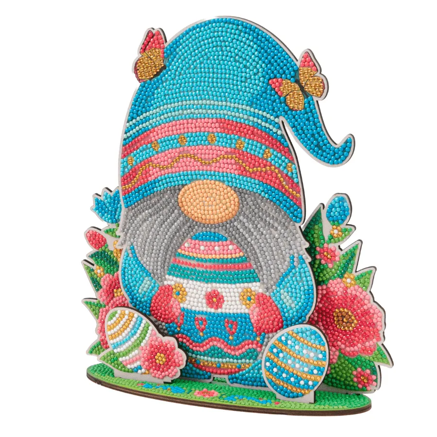 Craft Buddy Crystal Art Easter Gnome 3D scene diamond painting