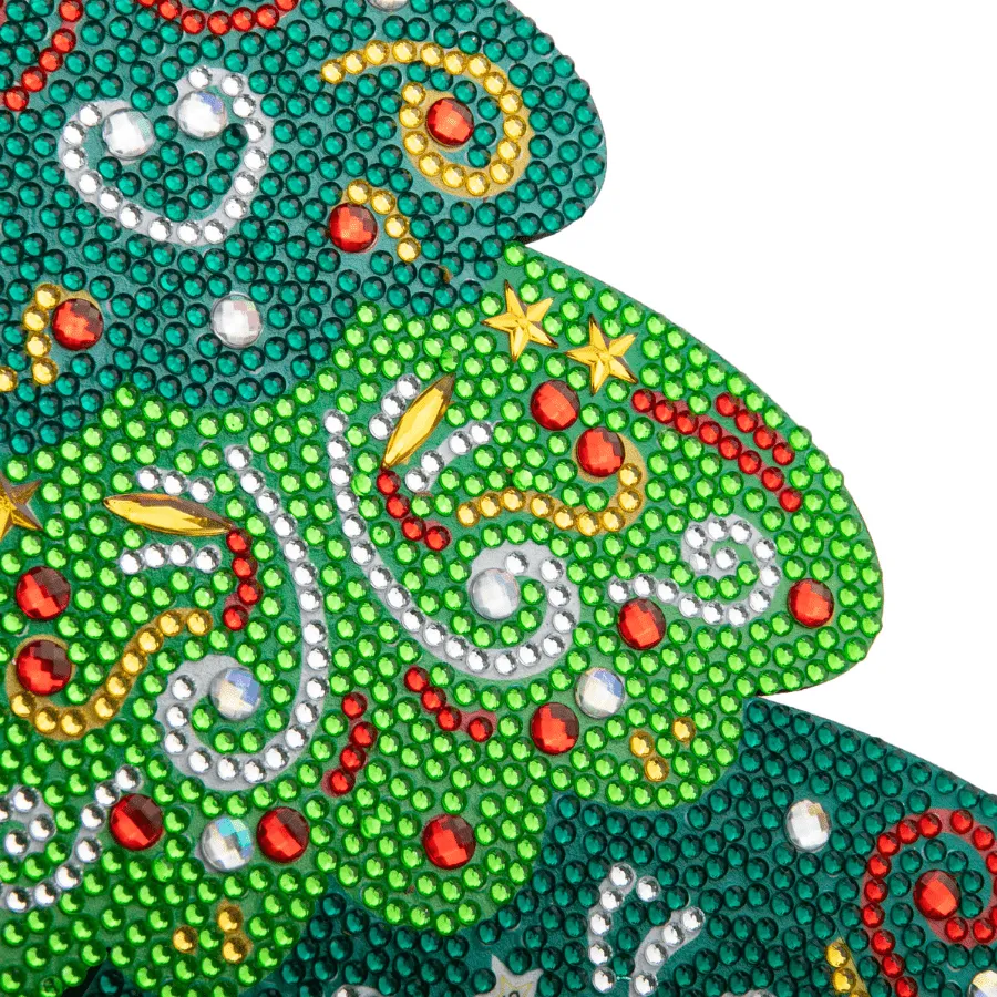 Craft Buddy Crystal Art Festive houten dozen knutselset 2 stuks ster