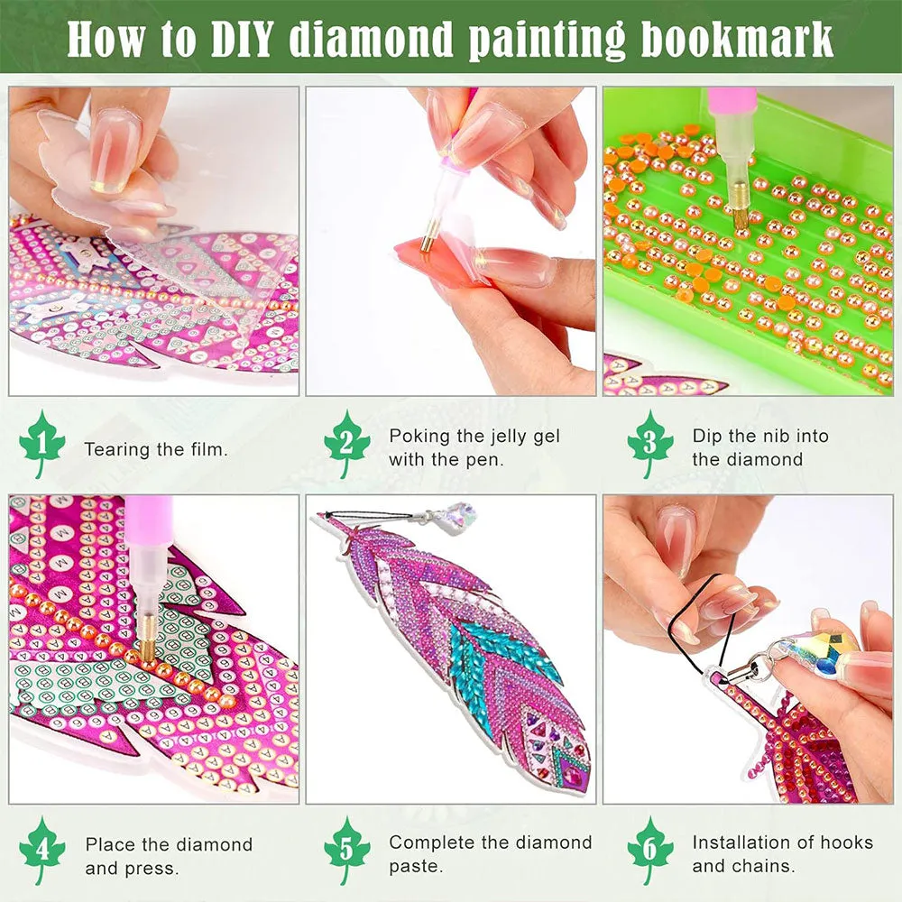Figured'Art diamond painting bladwijzers 3 stuks 5x20 cm