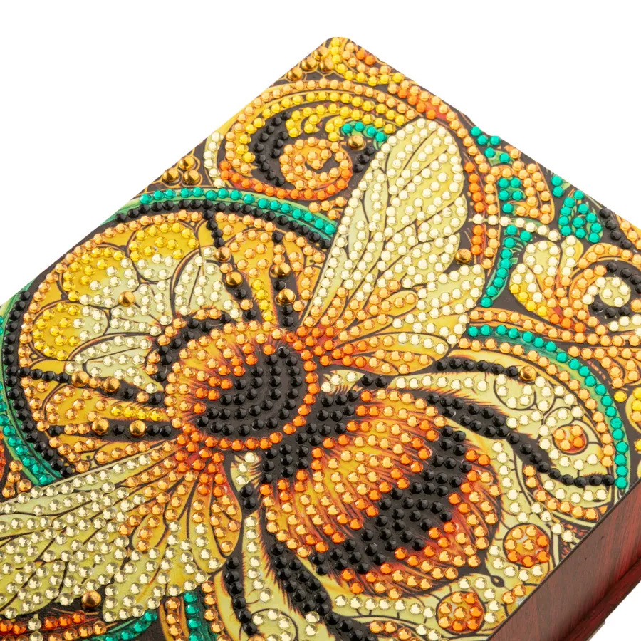 Craft Buddy Crystal Art Golden Bee spaarpot geldkistje