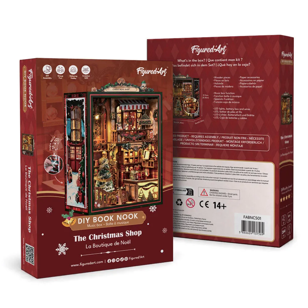 Figured'Art De Kerstwinkel book nook 264 stuks met led