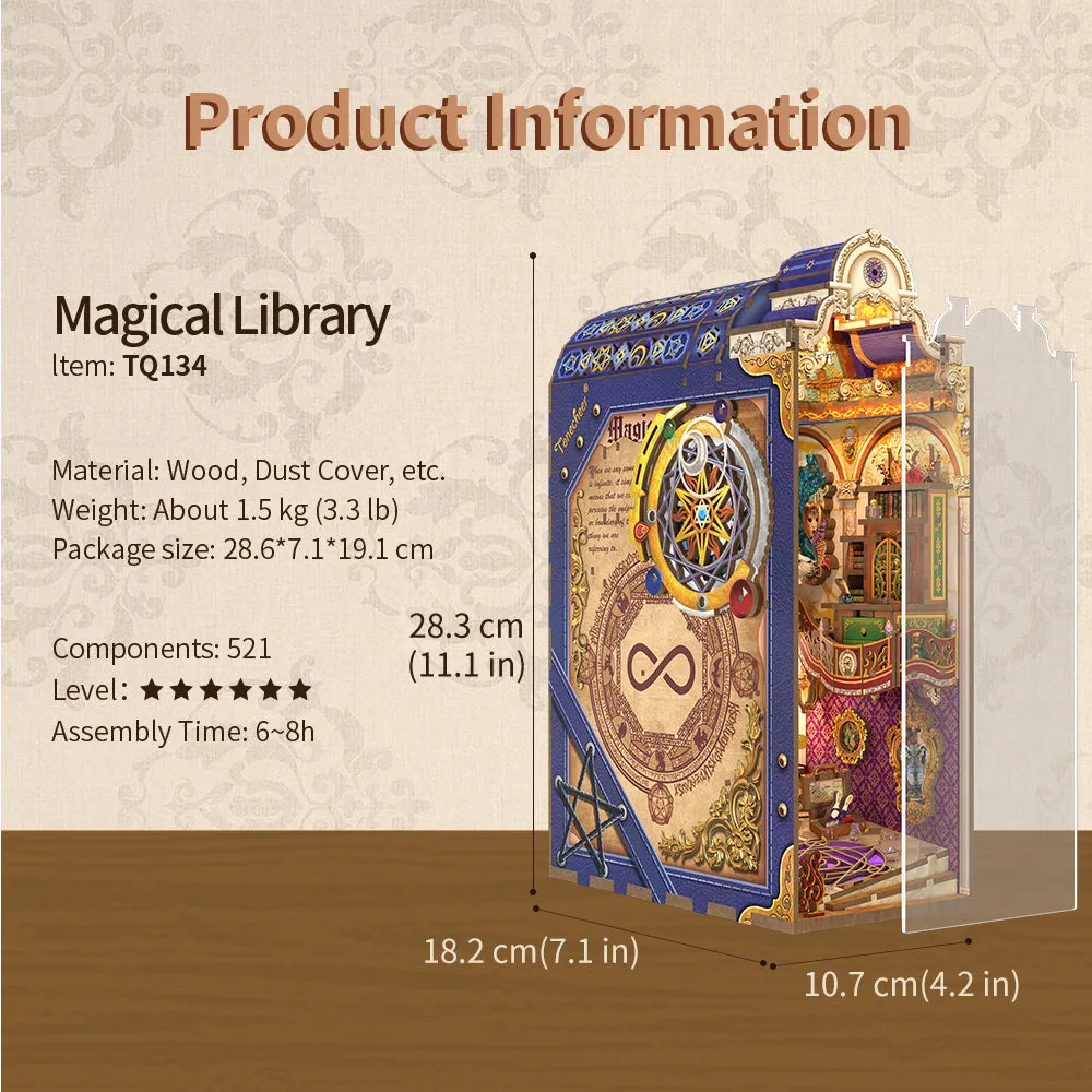 Figured'Art Magische Bibliotheek book nook 314-delig met led