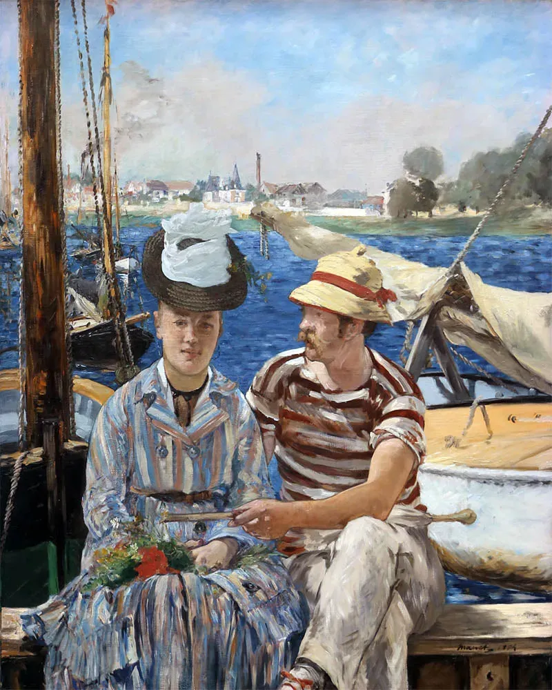 Figured'Art Argenteuil Manet schilderen op nummer canvas 40x50cm