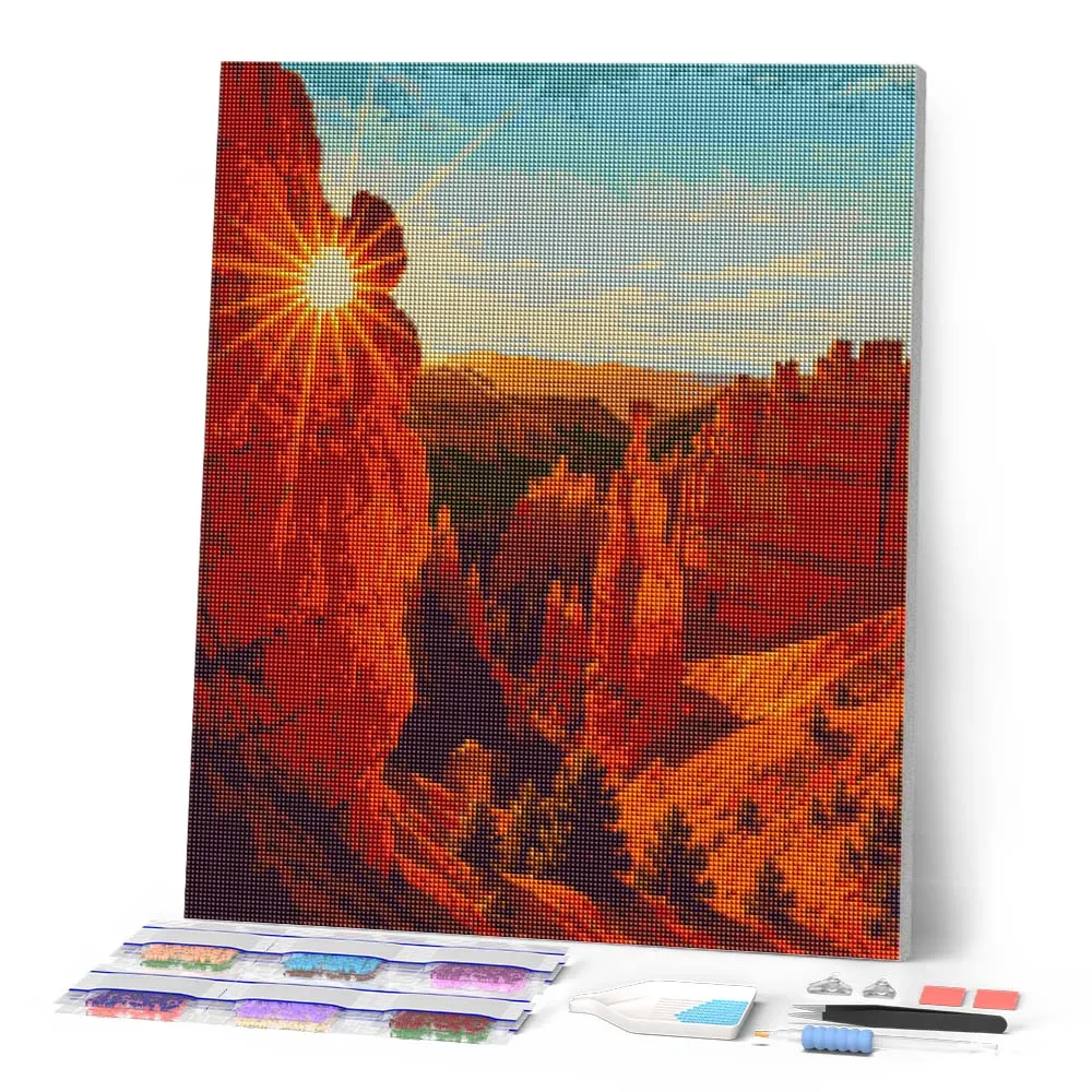 Figured'Art Bryce Canyon National Park diamond painting 20x25cm full drill