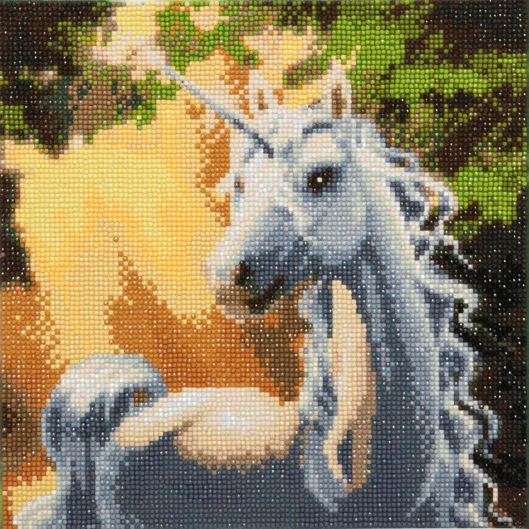 Craft Buddy Crystal Art Sunshine Unicorn diamond painting 30x30cm met frame