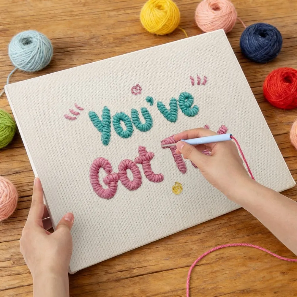 Figured'Art You've Got This punch needle pakket frame