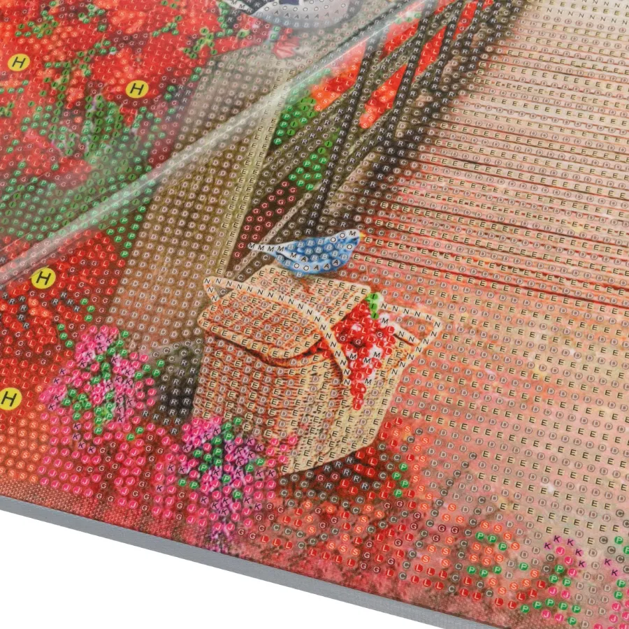 Craft Buddy Crystal Art Castle Beyond Poppies canvas 50x40cm