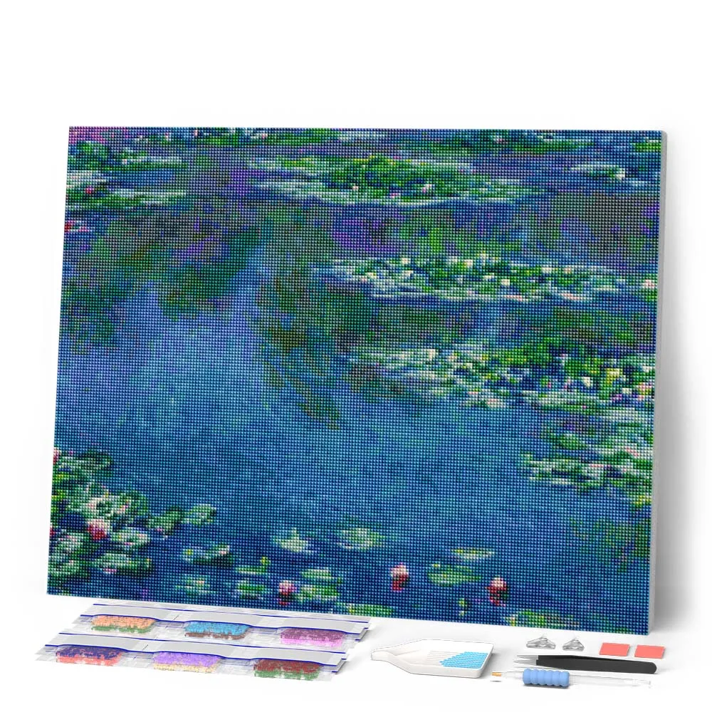 Figured'Art Waterlelies 1906 Monet diamond painting 40x50 bloemen