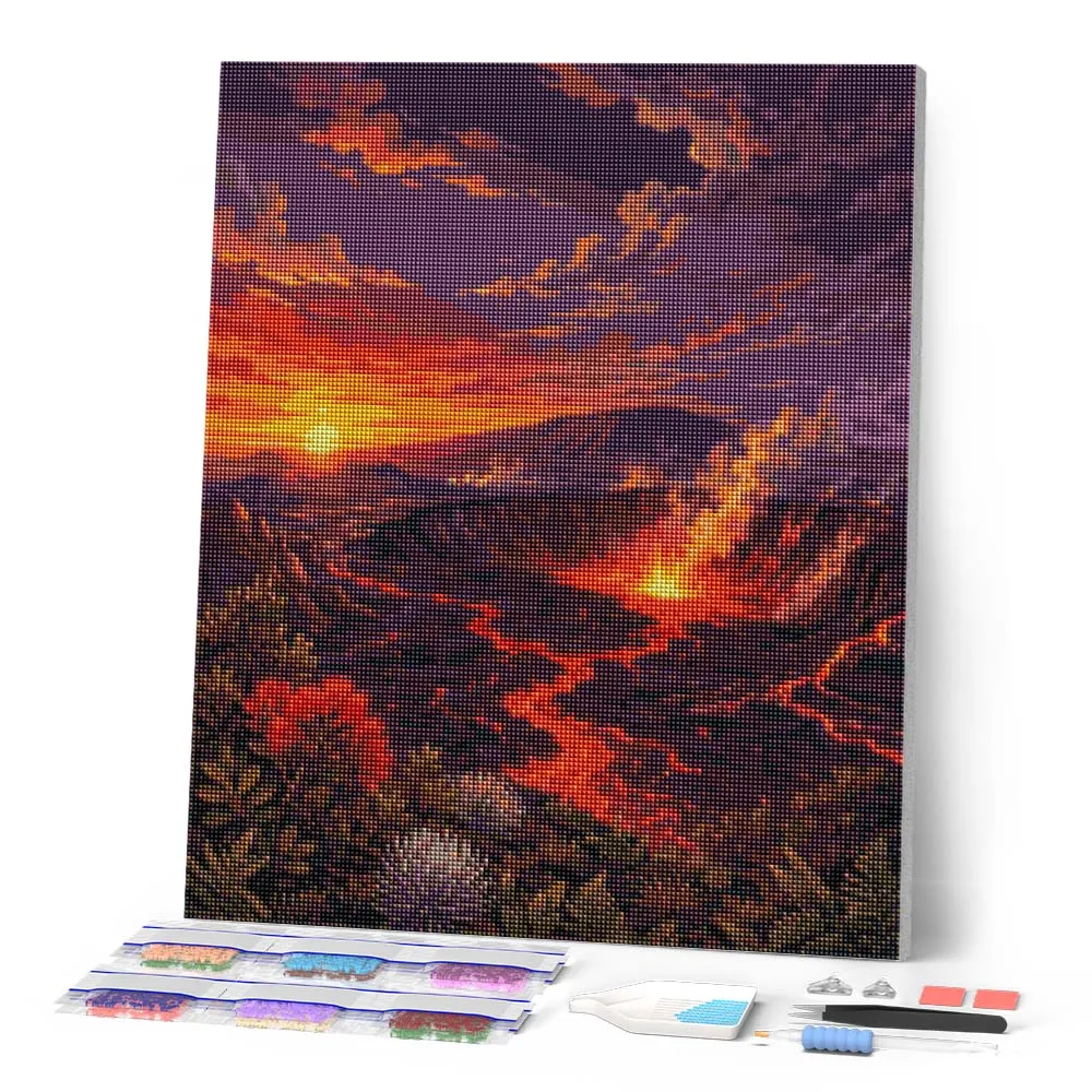 Figured'Art Hawaii Volcanoes diamond painting 40x50 cm