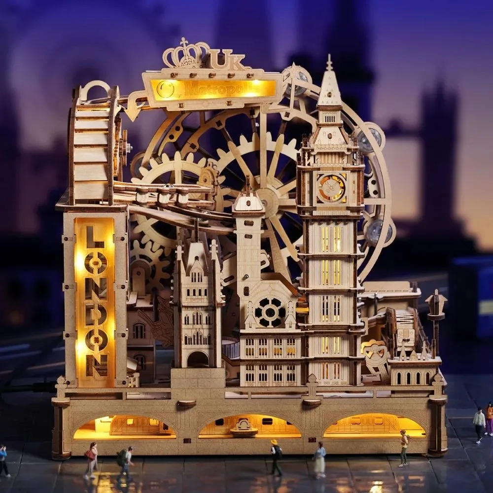 Figured'Art Marmeren reis Londen 3D puzzel knikkerbaan