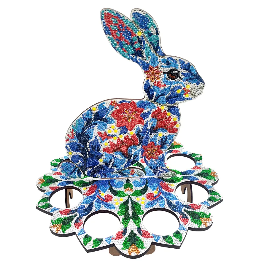 Craft Buddy Crystal Art Easter Bunny Egg Holder eierhouder 8 eieren