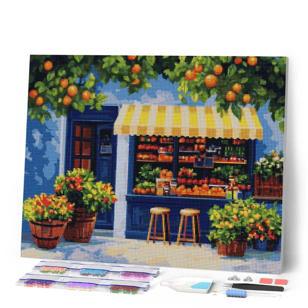 Figured'Art Kleine Kruidenierswinkel diamond painting 40x50