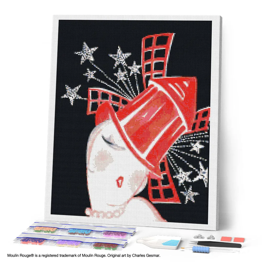 Figured'Art Moulin Rouge Parijs diamond painting 40x50cm ingelijst vierkant