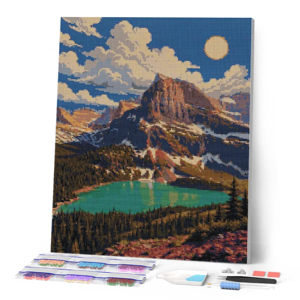 Figured'Art Glacier Montana diamond painting 40x50 cm landschap