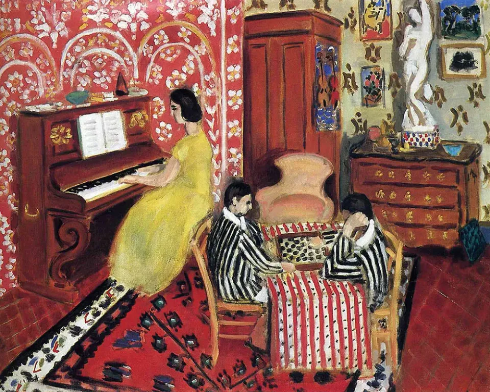 Figured'Art Matisse Pianist en damspelers schilderen op nummer 40x50cm