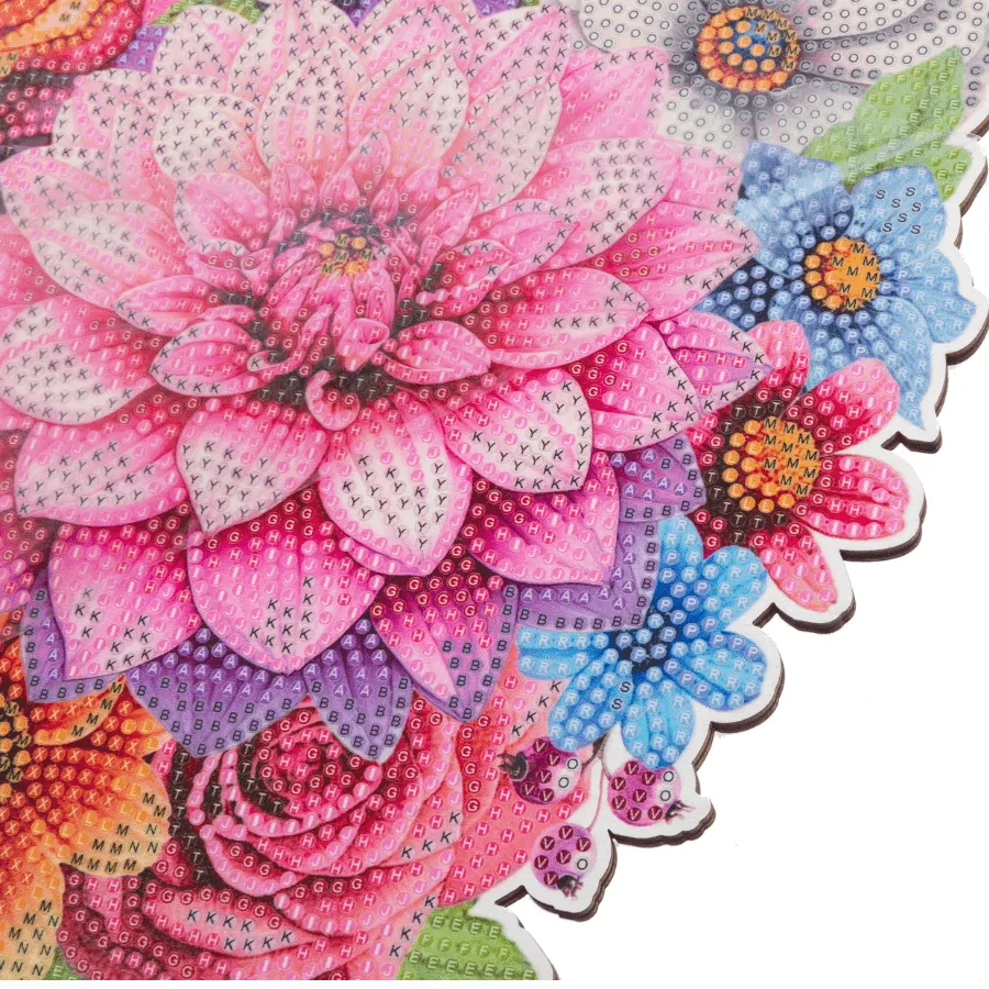 Craft Buddy Crystal Art Floral Heart raamhanger diamond painting 30 cm