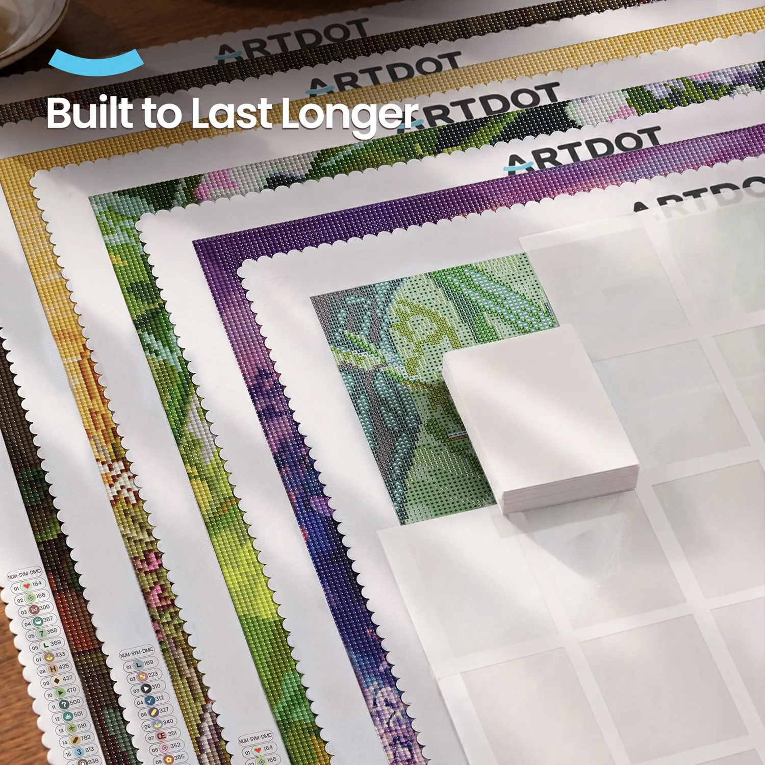 ARTDOT release papier diamond painting A7 300 stuks + tools