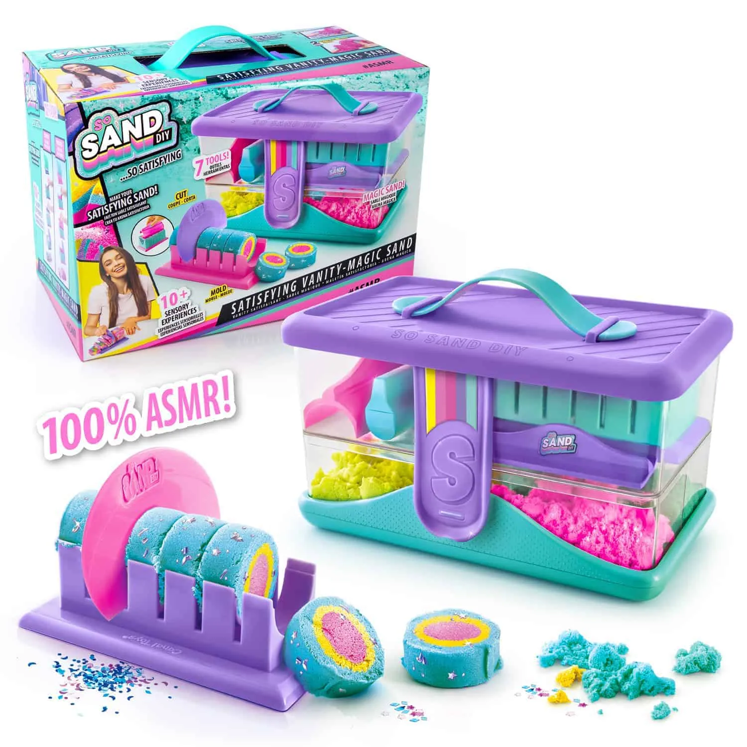 Canal Toys So Sand DIY Satisfying Sand Case zandset bloemen