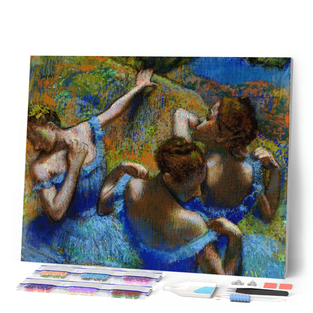 Figured'Art Blauwe danseressen Degas diamond painting 40x50 cm