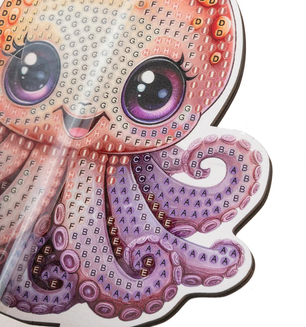 Craft Buddy Wildlife Buddies Octopus diamond painting 11cm