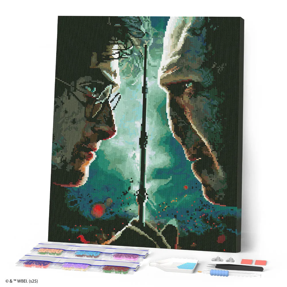 Figured'Art Harry Potter tegen Voldemort diamond painting 40x50cm