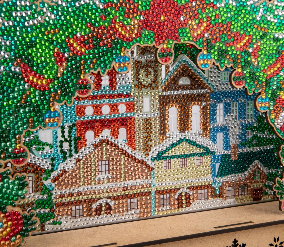Craft Buddy Crystal Art Christmas Scene 3D lichtdecoratie kerstdorp