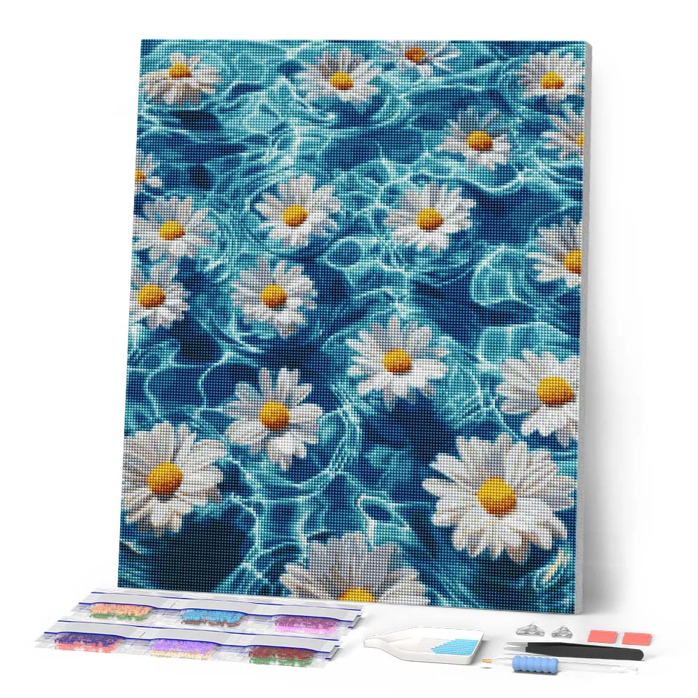 Figured'Art Diamond Painting Madeliefjesbries 40x50 cm bloemen