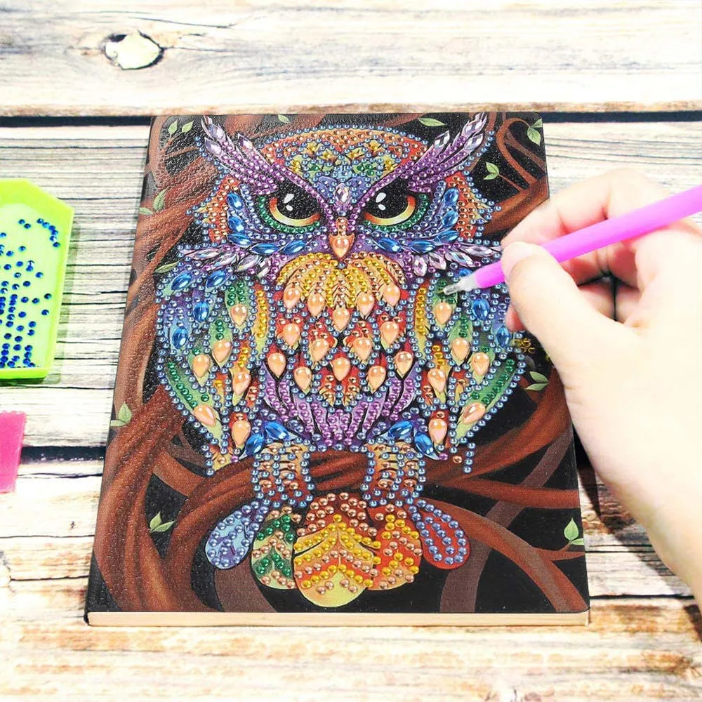Figured'Art Uil diamond painting boek A5 50 pagina's