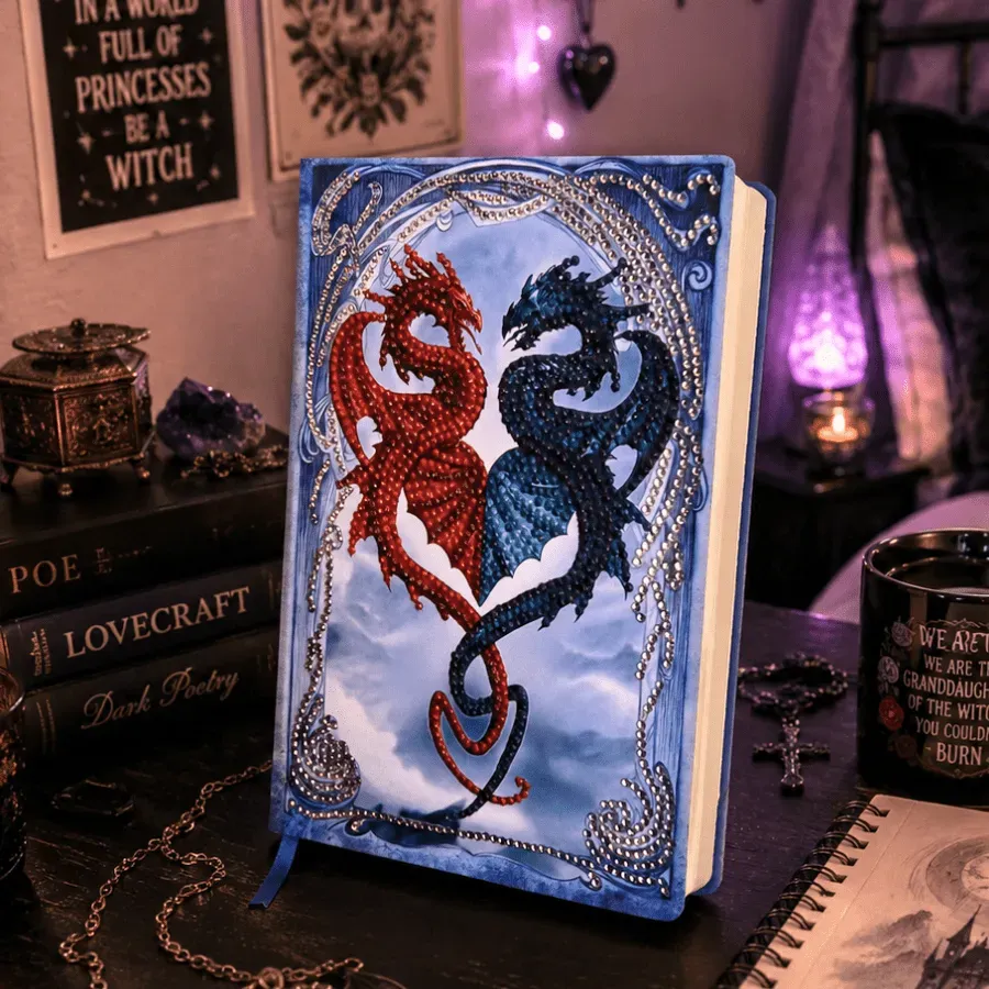 Craft Buddy Crystal Art Dragons Tryst planner A5 agenda