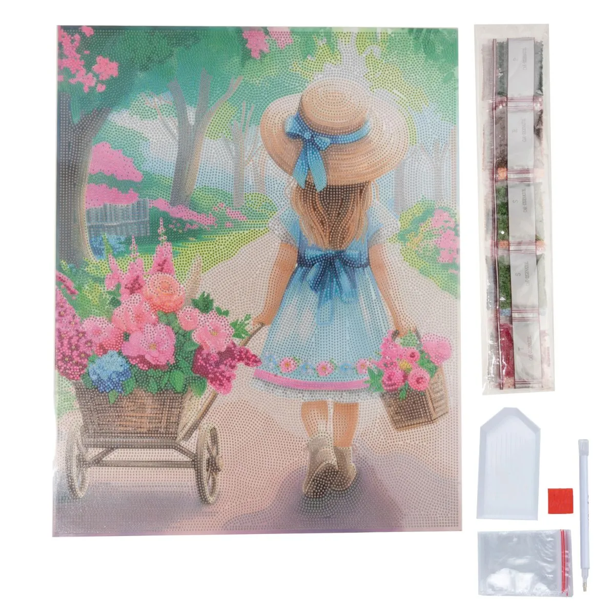 Craft Buddy Crystal Art Little Gardeners Journey canvas 40x50cm