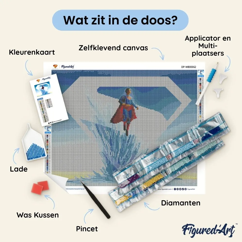 Figured'Art Superman Fort van Eenzaamheid diamond painting 40x50cm