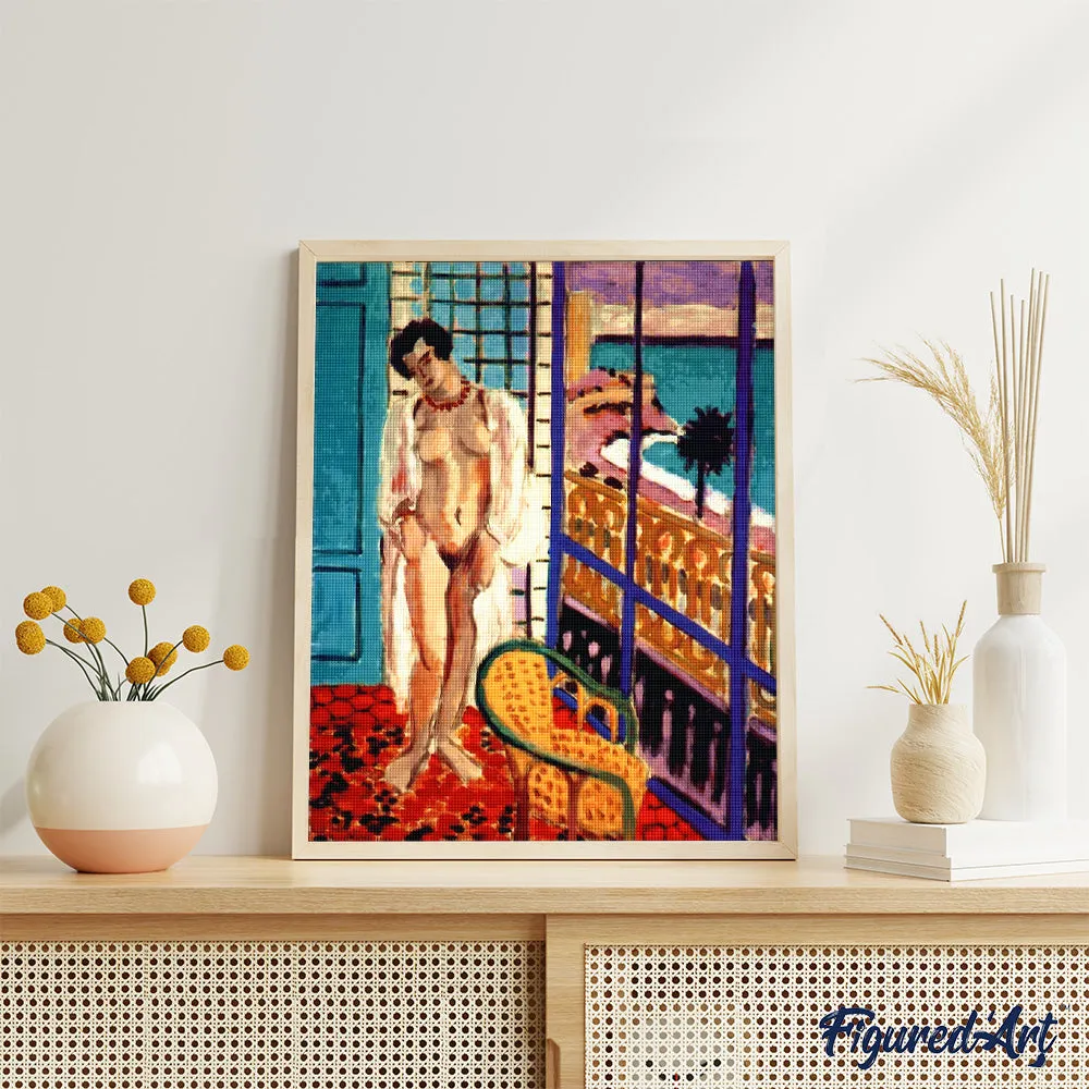 Figured'Art Matisse Naakt bij het Raam Diamond Painting Full Drill