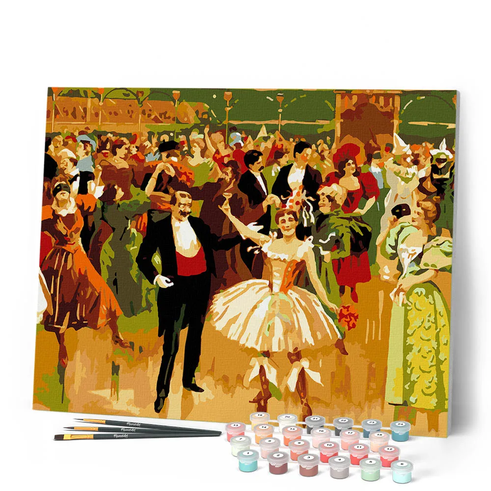 Figured'Art Klassieke balzaal schilderen op nummer 40x50 cm dans