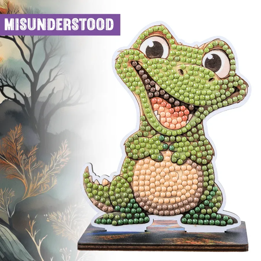 Craft Buddy Crystal Art Wildlife Buddies Alligator diamond painting figuur