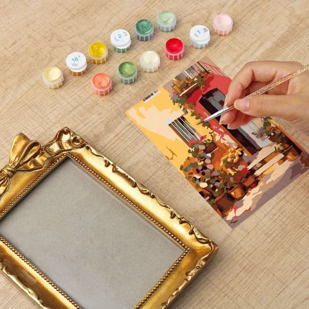 Figured'Art Terracotta Binnenplaats mini schilderen lijst