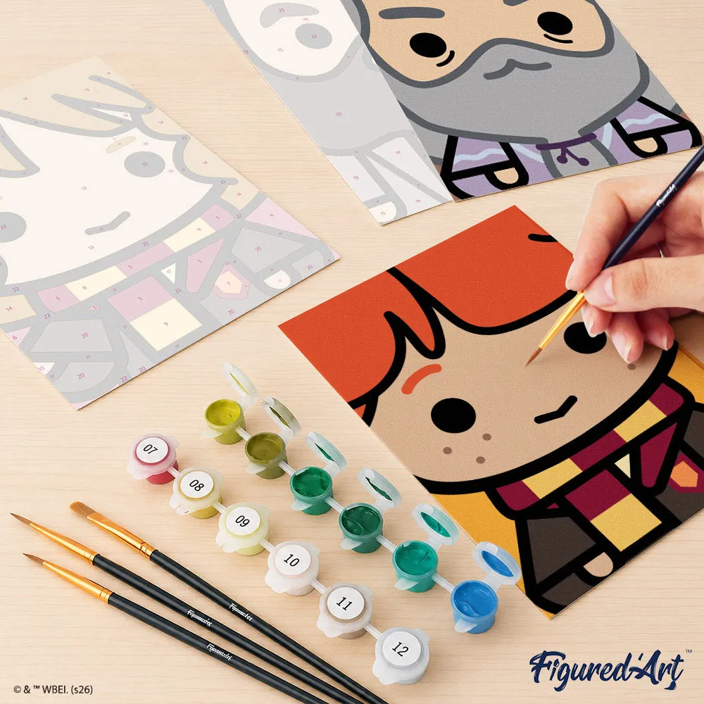 Figured'Art Mini Chibi-gezichten van Harry Potter schilderen op nummer 6 stuks