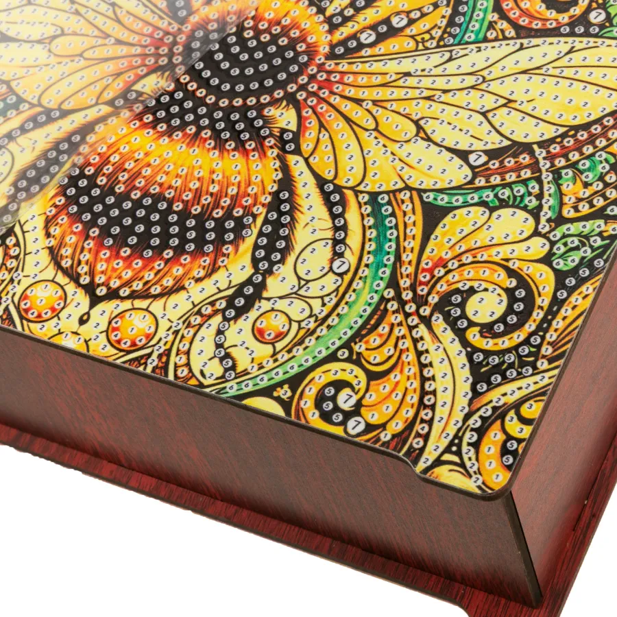 Craft Buddy Crystal Art Golden Bee spaarpot geldkistje